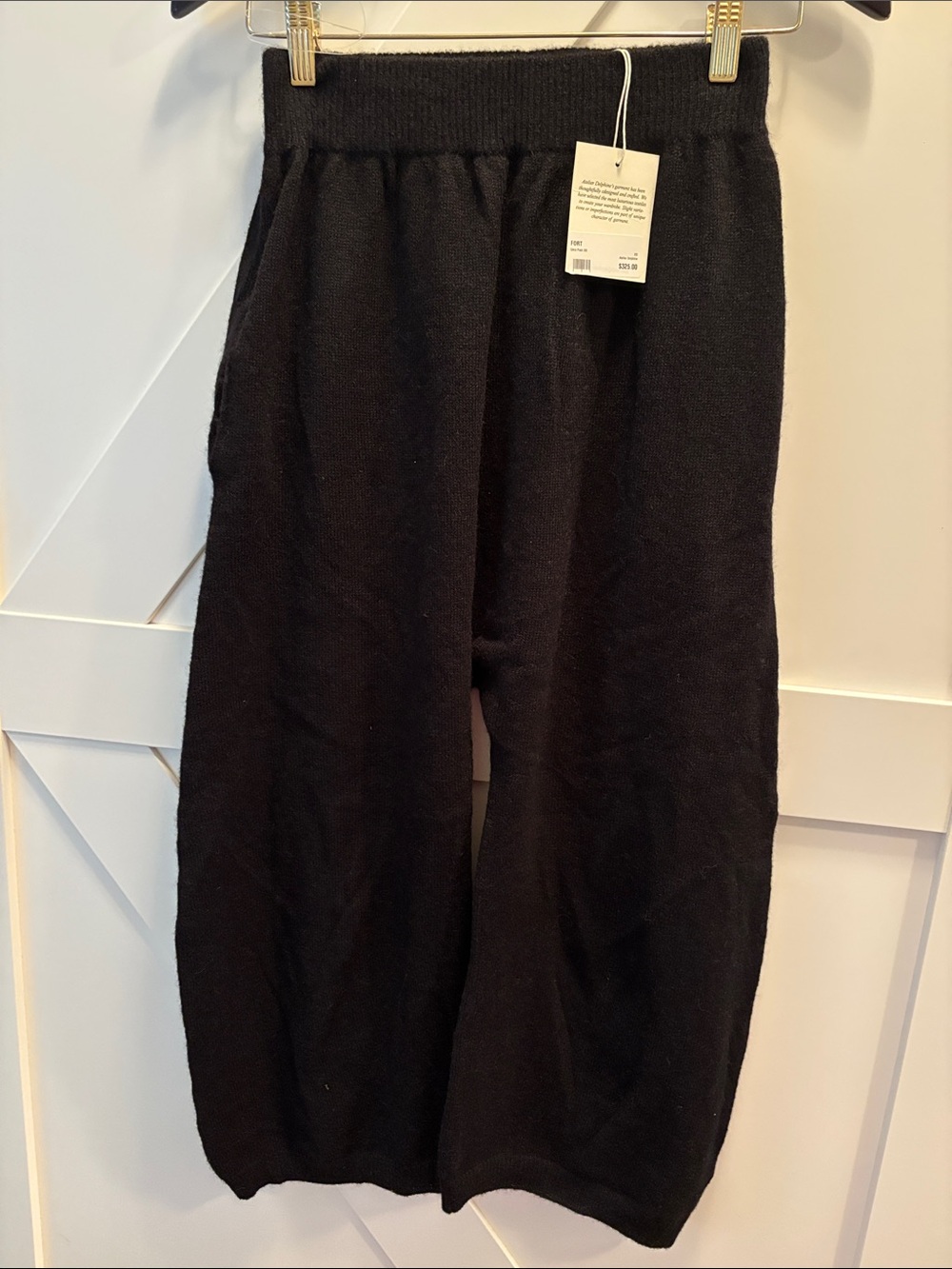 Atelier Delphine’s Uma Knit Barrel Pants in Black